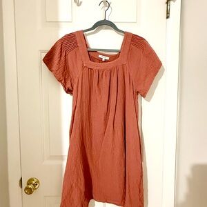 100% Cotton Dusty Pink Mini Dress